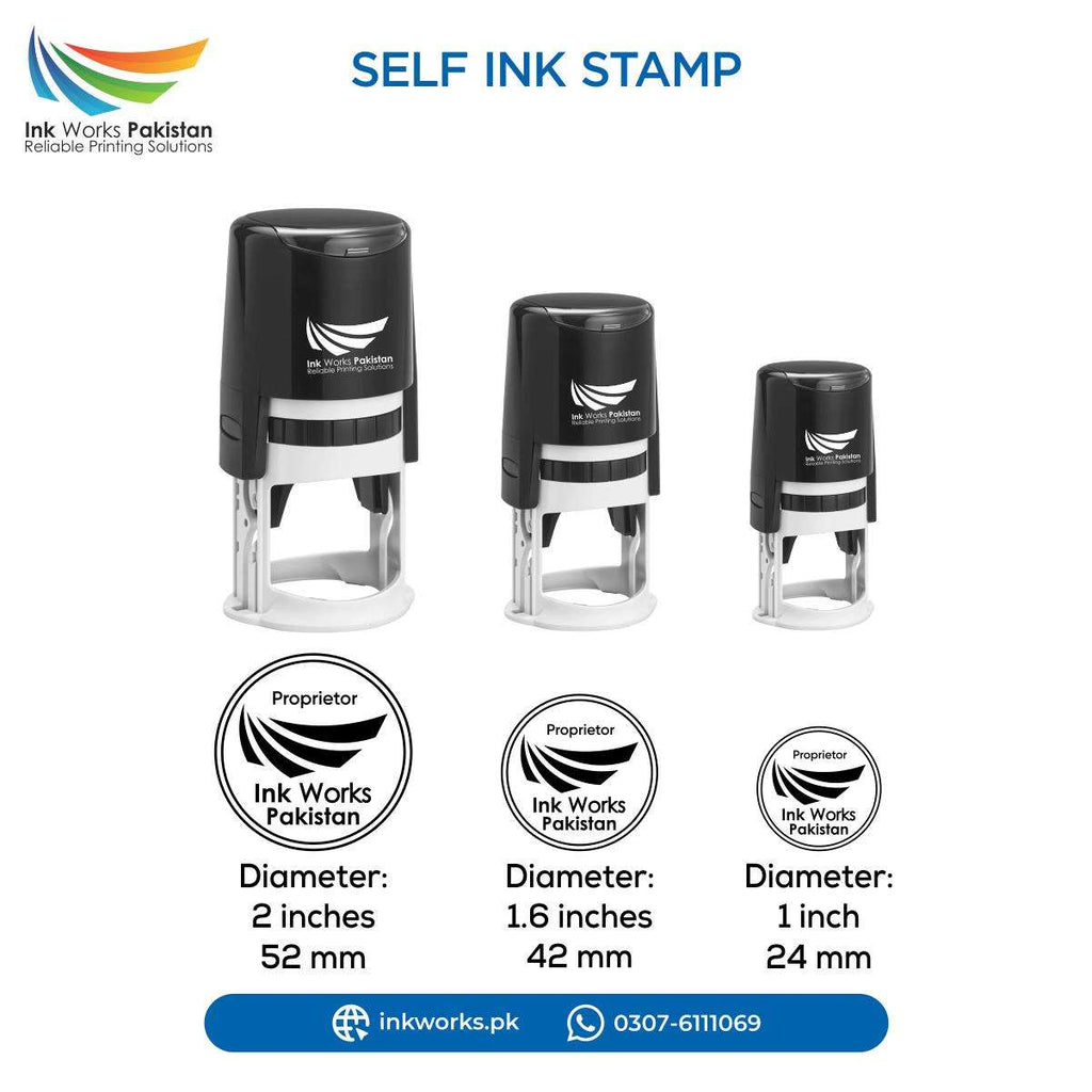 self inking round stamp making 