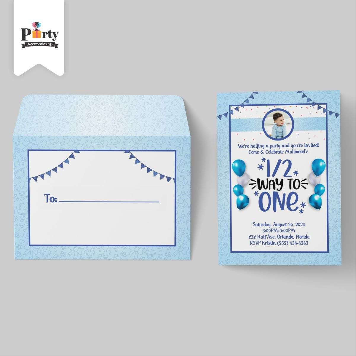 HAPF BIRTHDAY THEME CUSTOMIZED INVITATION CARDS FOR BOYS 