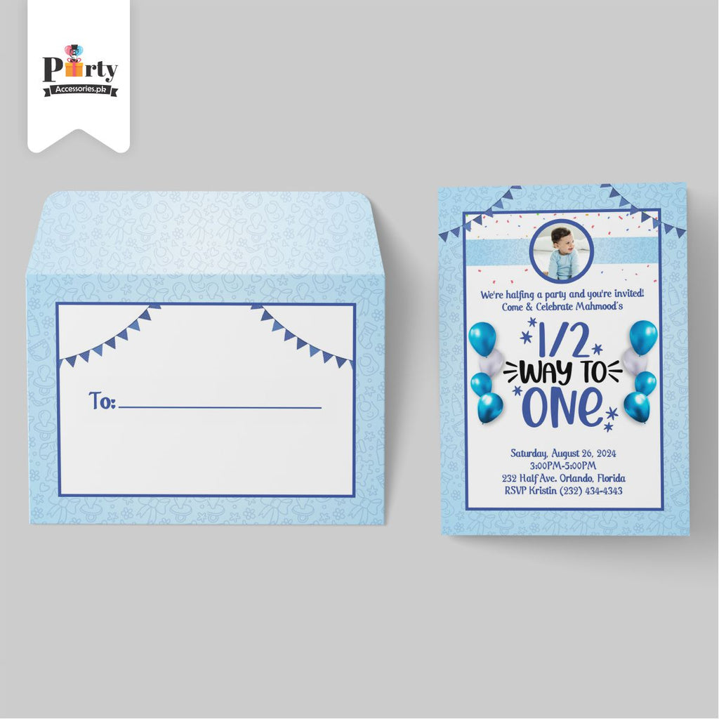 HAPF BIRTHDAY THEME CUSTOMIZED INVITATION CARDS FOR BOYS 