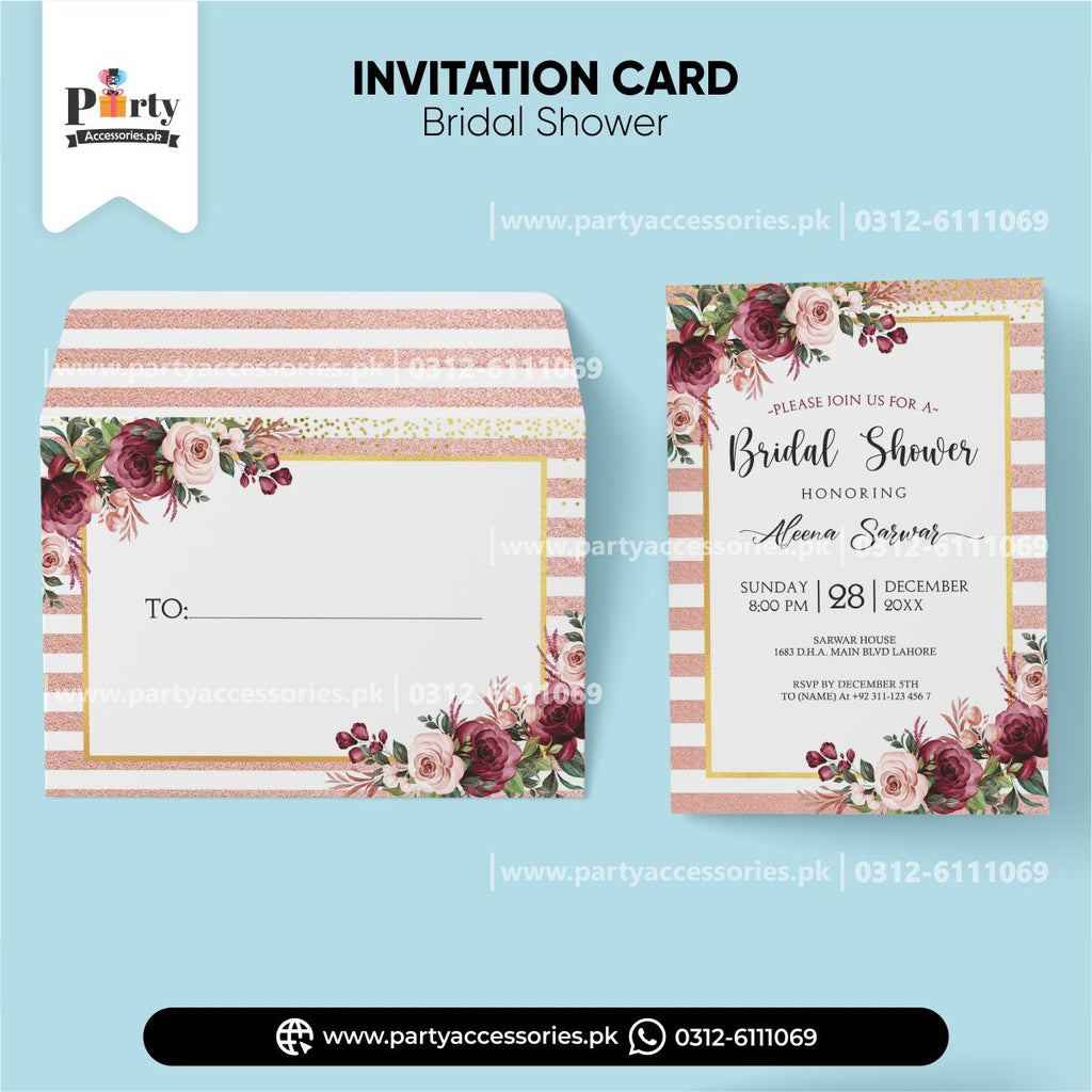 Bridal shower decoration | Customized Invitation Cards etsy images