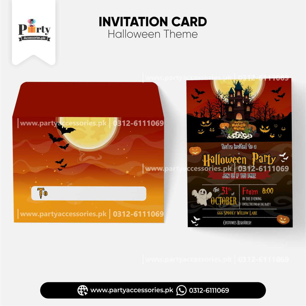 halloween party invites customized 