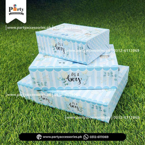 Baby Boy Birth Announcement Boxes | It's a Boy Sweet Boxes | Personalized Methai Boxes