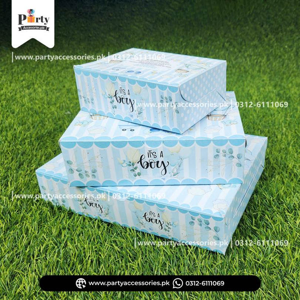 Baby Boy Birth Announcement Boxes | It's a Boy Sweet Boxes | Personalized Methai Boxes