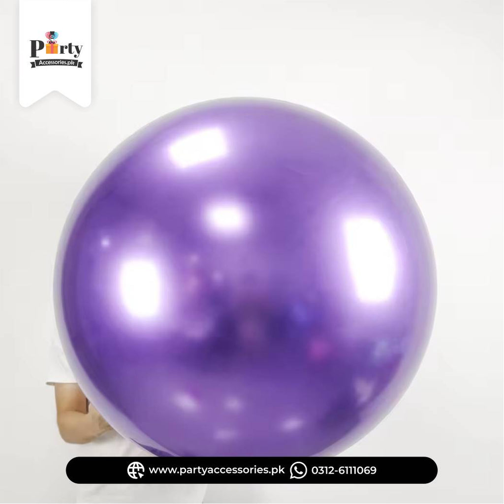 Jumbo Metallic Chrome Balloons – 36 Inch Premium Multi-Colors Party Balloons