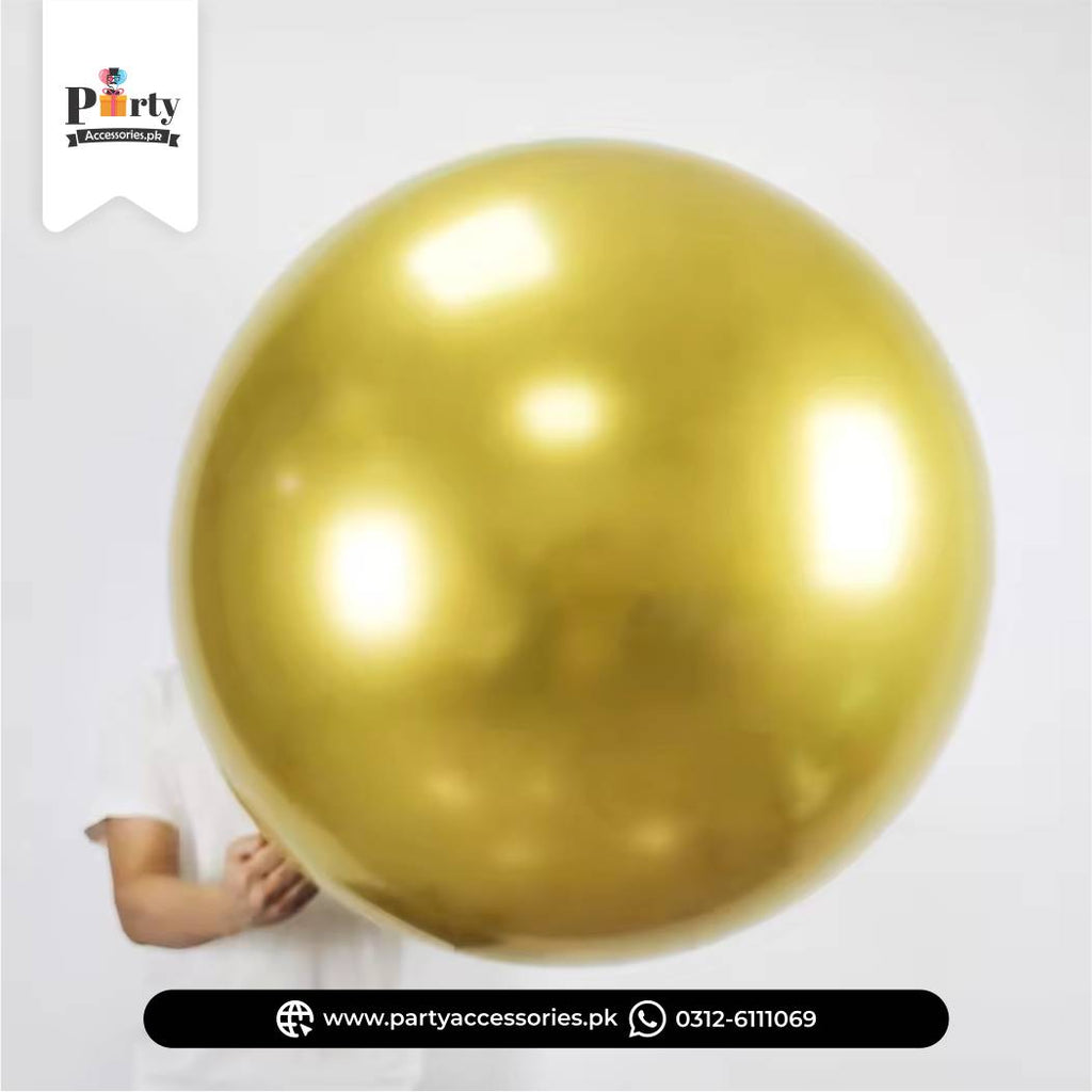 Jumbo Metallic Chrome Balloons – 36 Inch Premium Multi-Colors Party Balloons