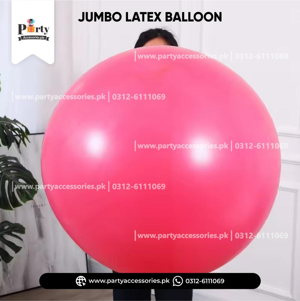 Shocking Pink Jumbo Latex Balloon