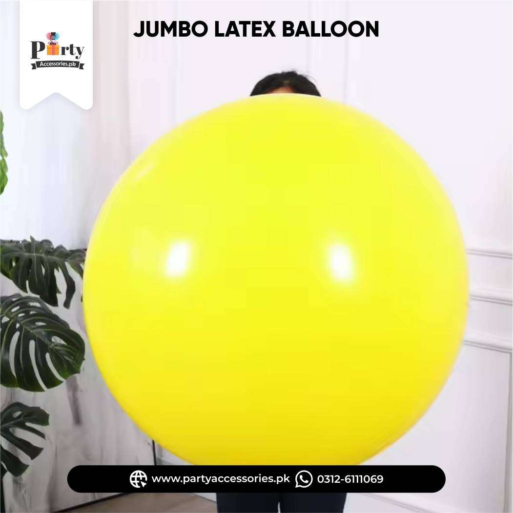 Yellow Color Big Size Latex Balloon