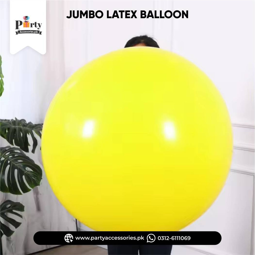 Yellow Color Big Size Latex Balloon