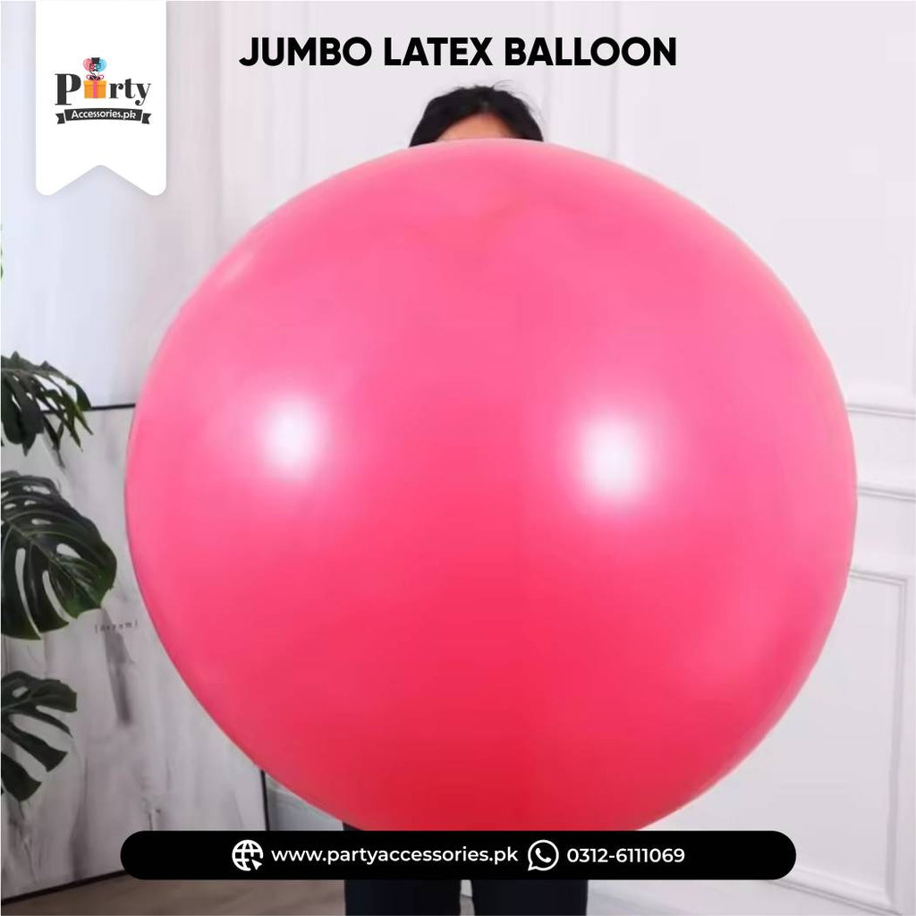 Shocking Pink Jumbo Latex Balloon