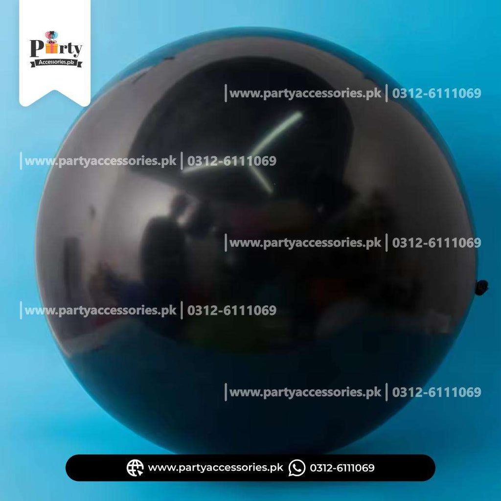 Plain Black Color Large Balloon