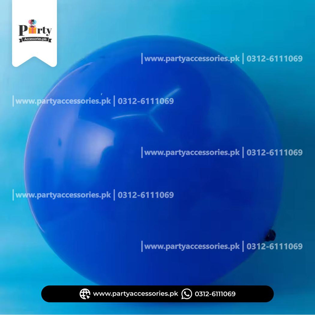 Large Latex Balloons in Blue Color