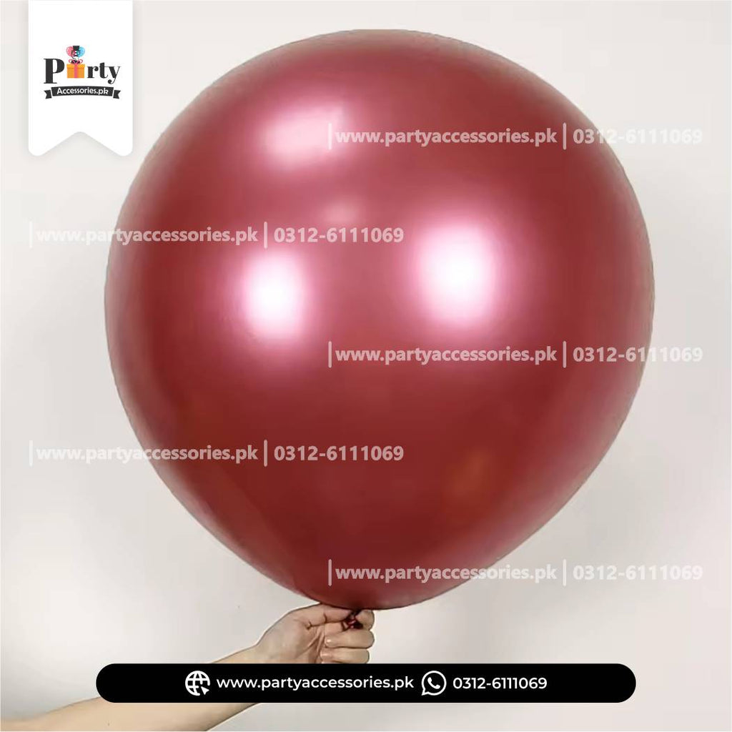 Jumbo chrome balloons pink