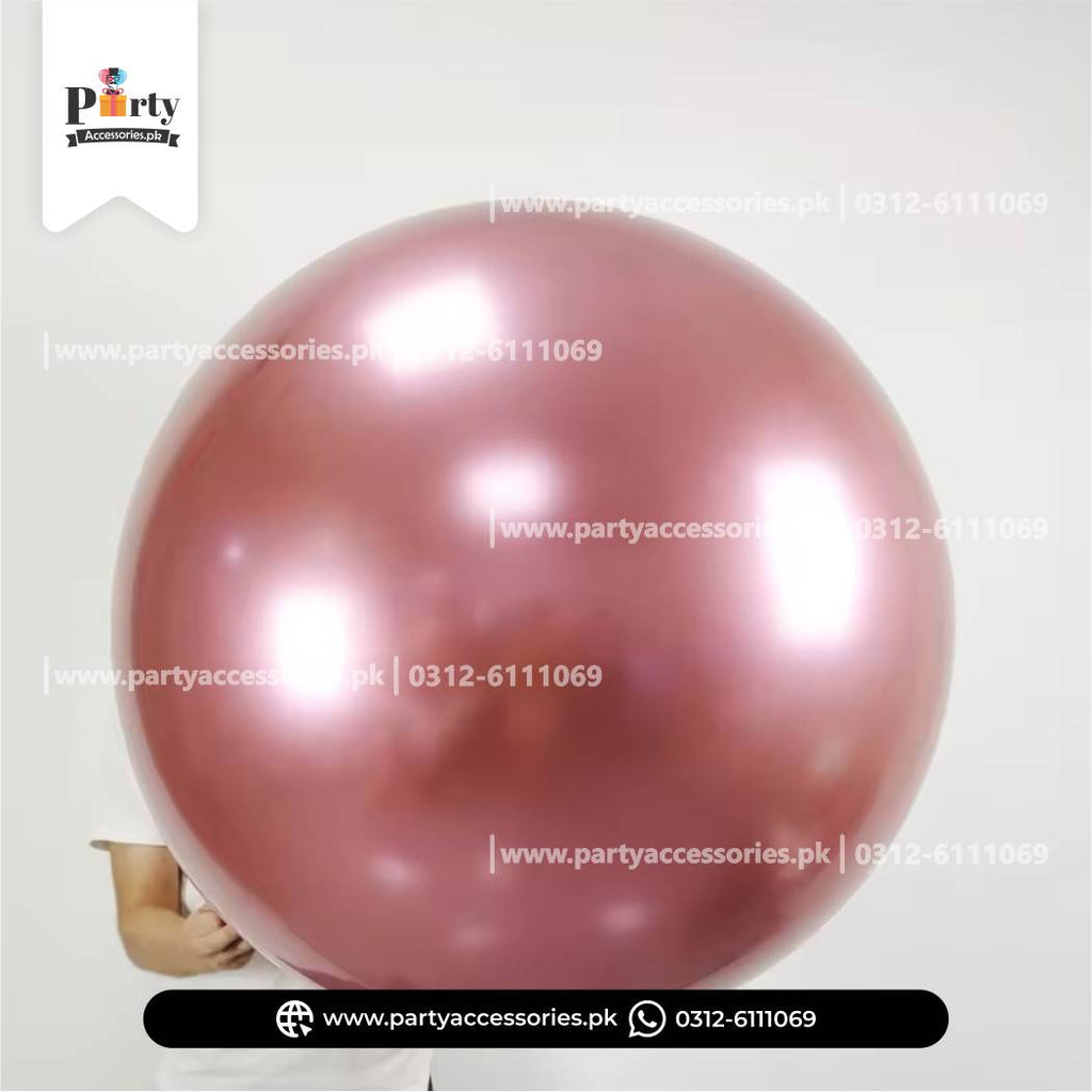 Jumbo Metallic Chrome Balloons – 36 Inch Premium Multi-Colors Party Balloons