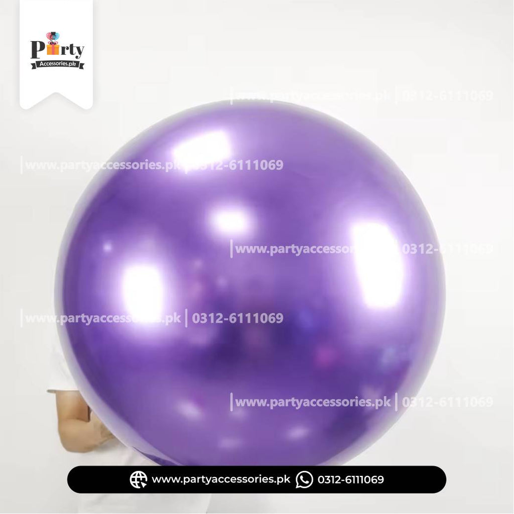 Jumbo Metallic Chrome Balloons – 36 Inch Premium Multi-Colors Party Balloons