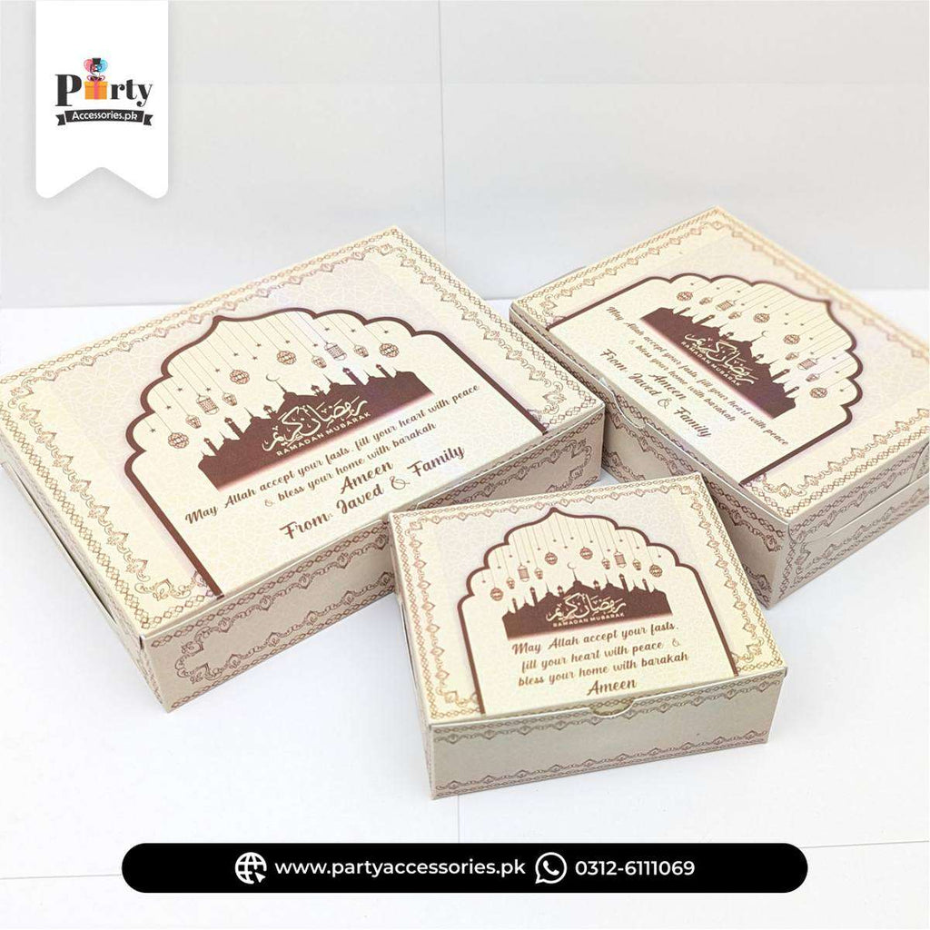Ramadan Mubarak Khajoor Boxes 