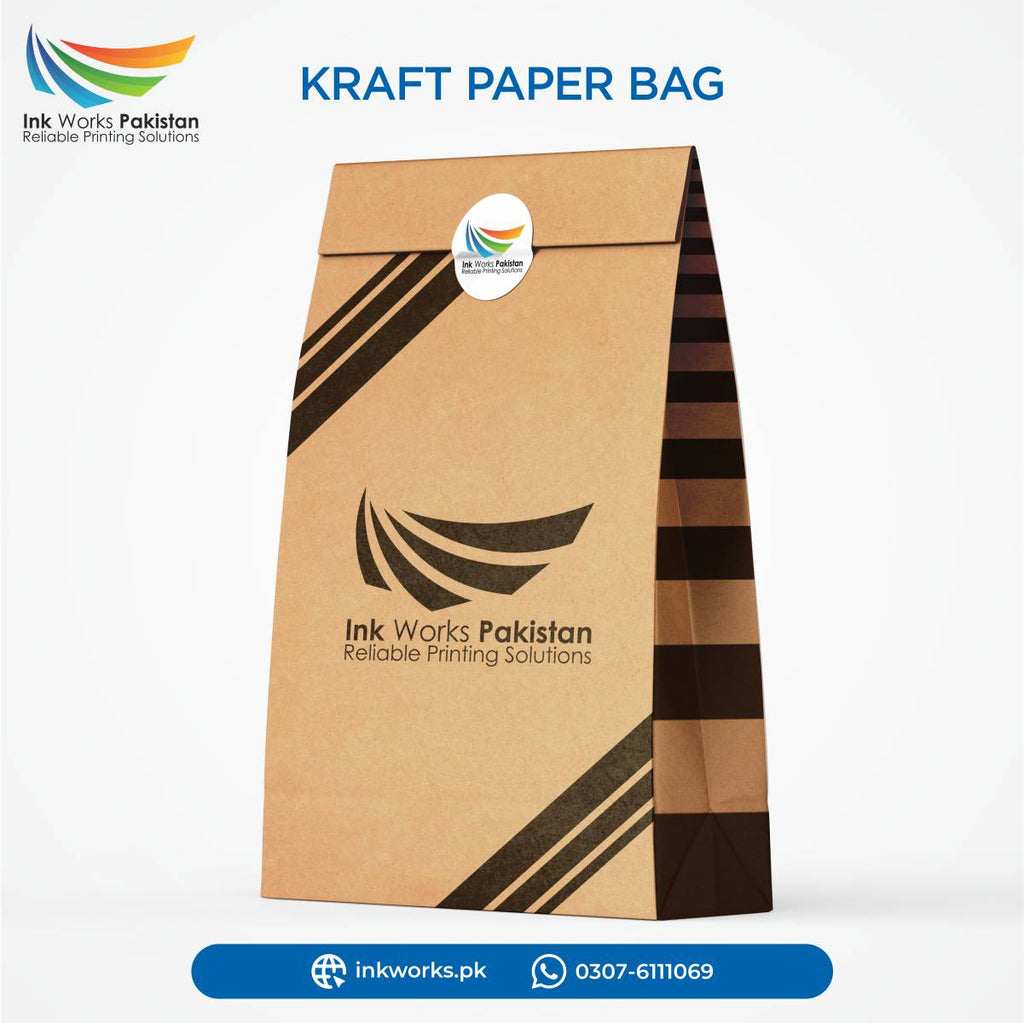 Custom Branded Food Delivery Takeaway Brown Paper Bags | 1000 pcs lot