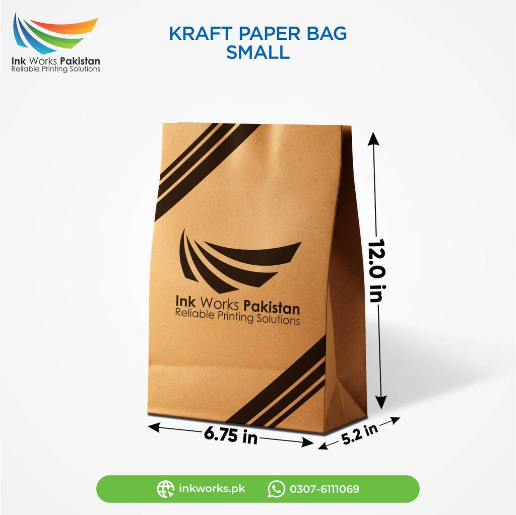 Custom Branded food Delivery Takeaway brown paper Bags