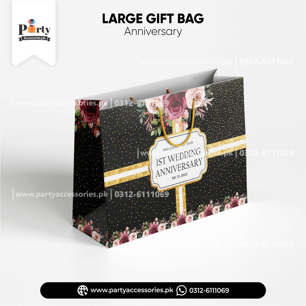 anniversary card handle bags for gifts and other accessories 
