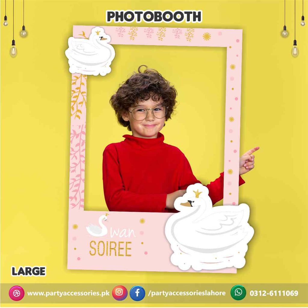 Swan theme Party Customized Photo Booth / selfie frame