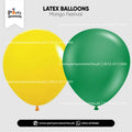Mango Festival Colors Theme Plain Solid Latex Balloons (Pack of 50)
