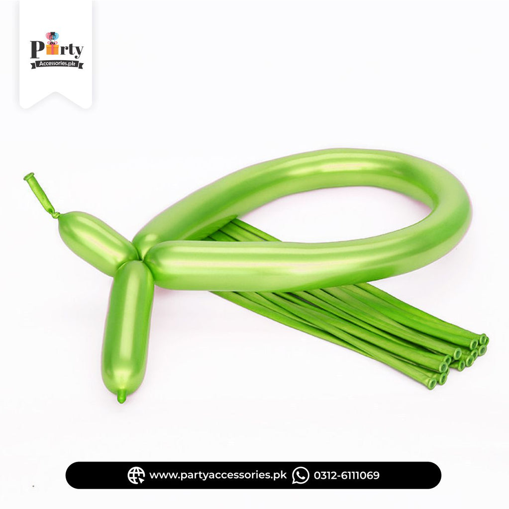 Parrot color long strip balloons for animal shape and decoration