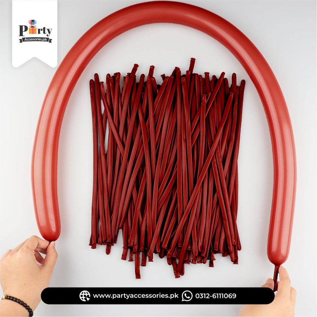 Red Color Long Balloons for Animal Shape 