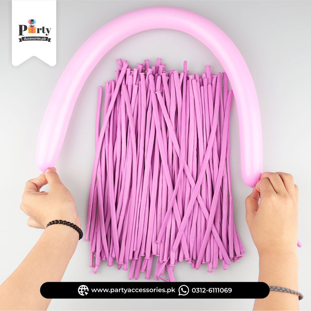 Pink Twisting Modelling Tube Balloons