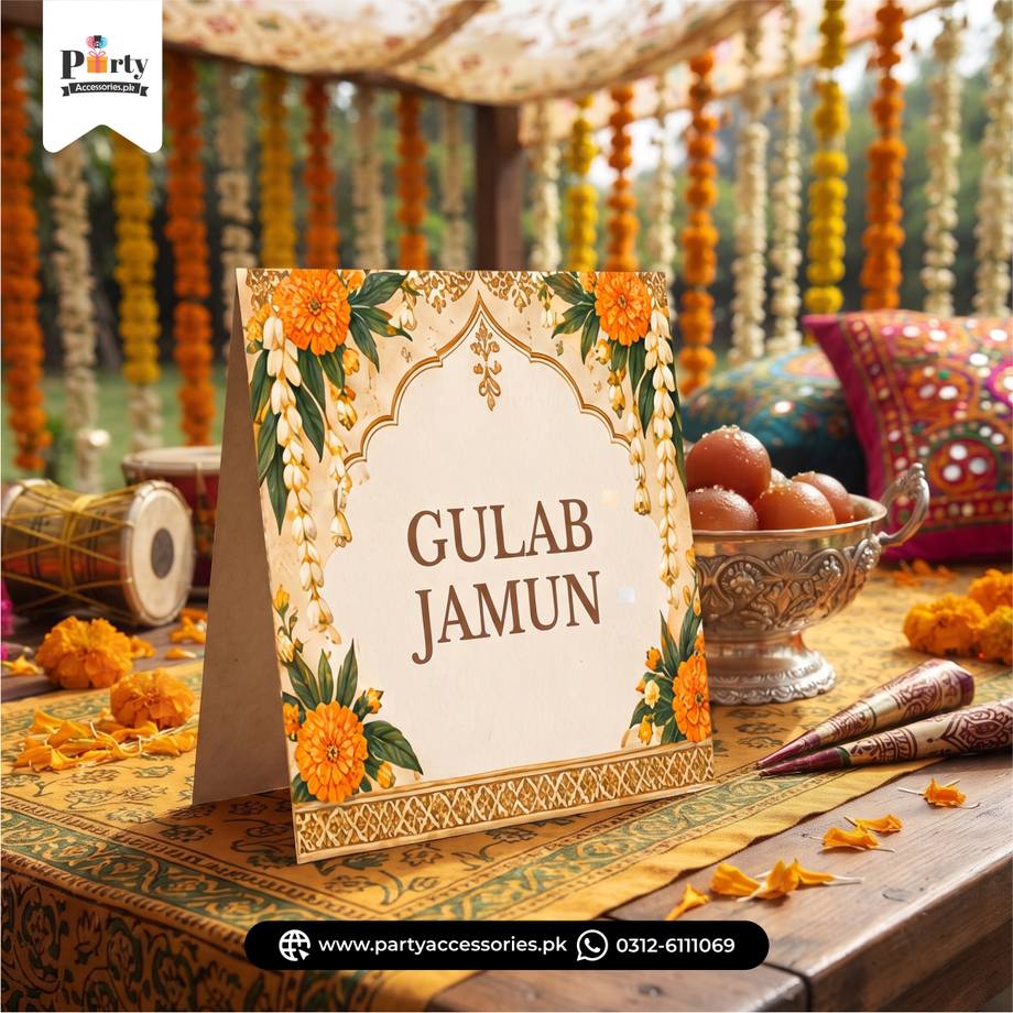 Mayoun Theme Table Tent Cards 