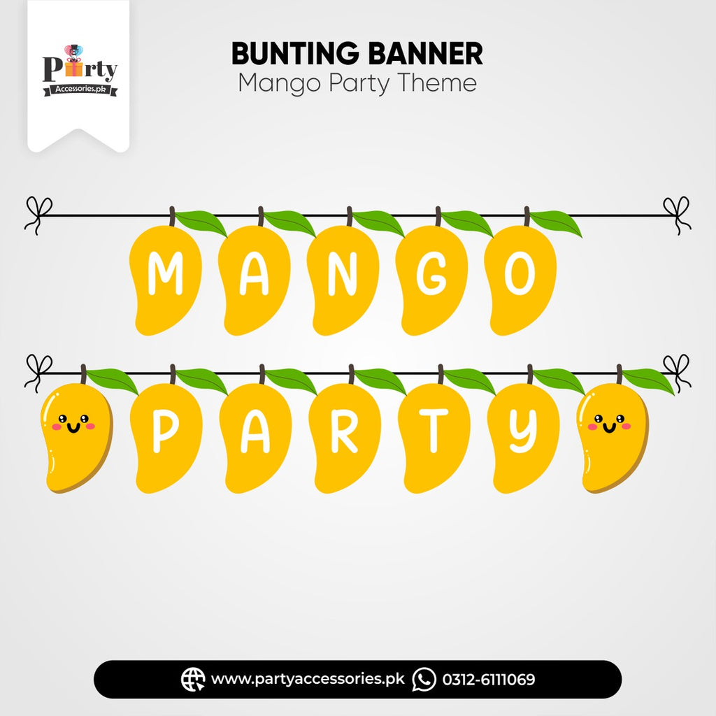 Mango Party Wall Decoration Bunting Banner