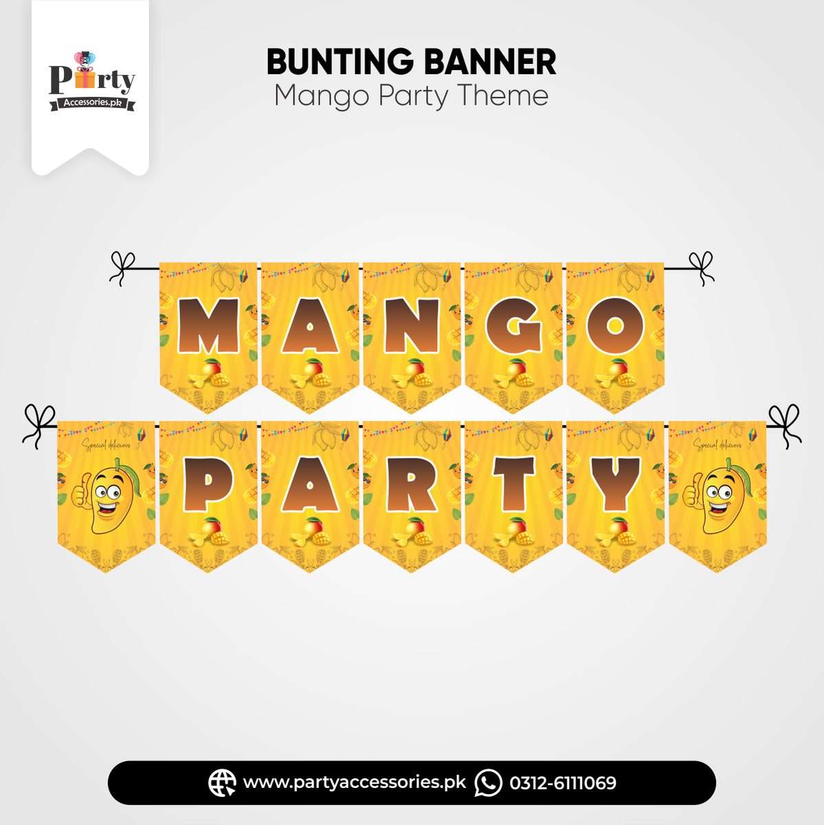 Mango Party Decoration Wall Bunting Banner