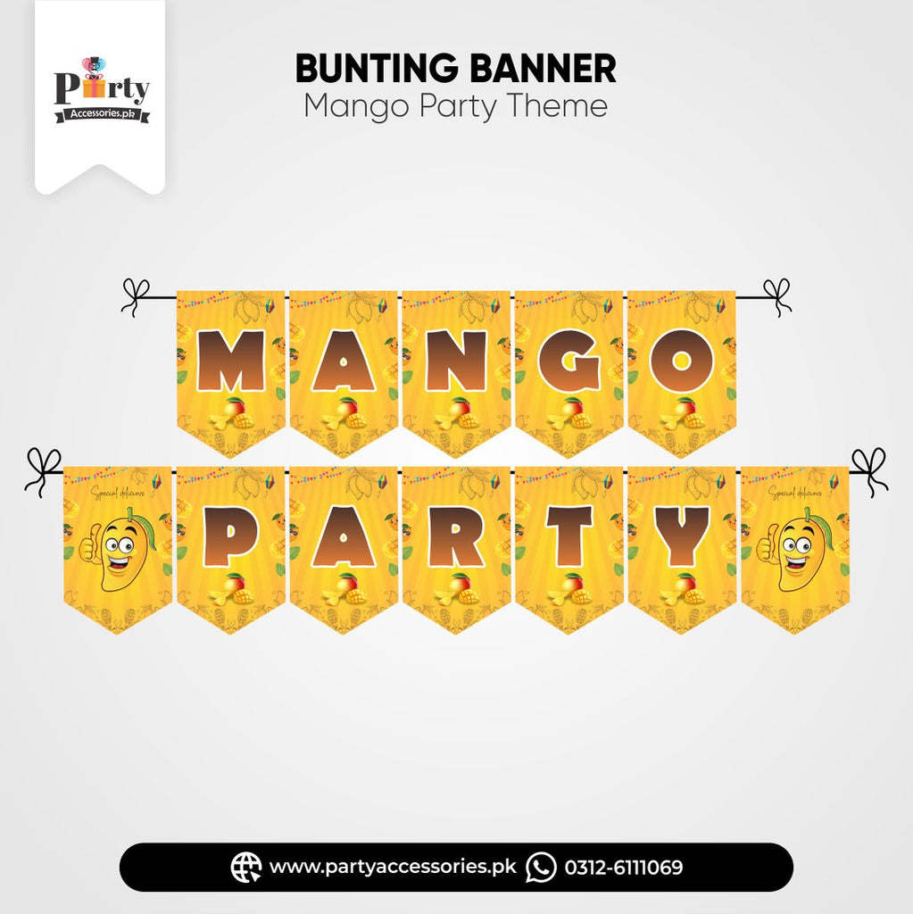 Mango Party Decoration Wall Bunting Banner