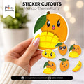 Mango Party Theme Cutout Stickers – Festive Party Decoration
