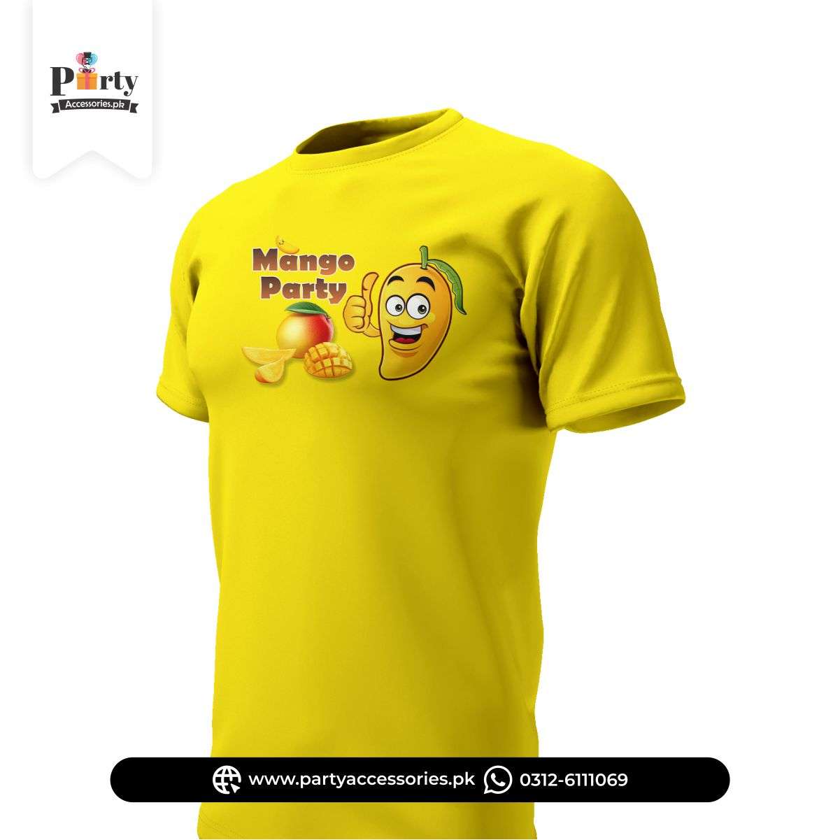 Mango Theme Customized Round Neck T-Shirt – Printed Party Wear