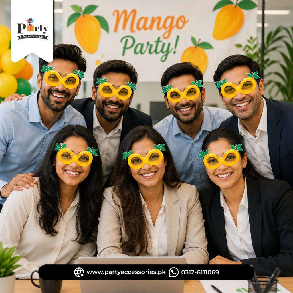 Mango party celebration eye mask