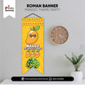 Mango Theme Roman Wall Hanging Banner for Party Decoration