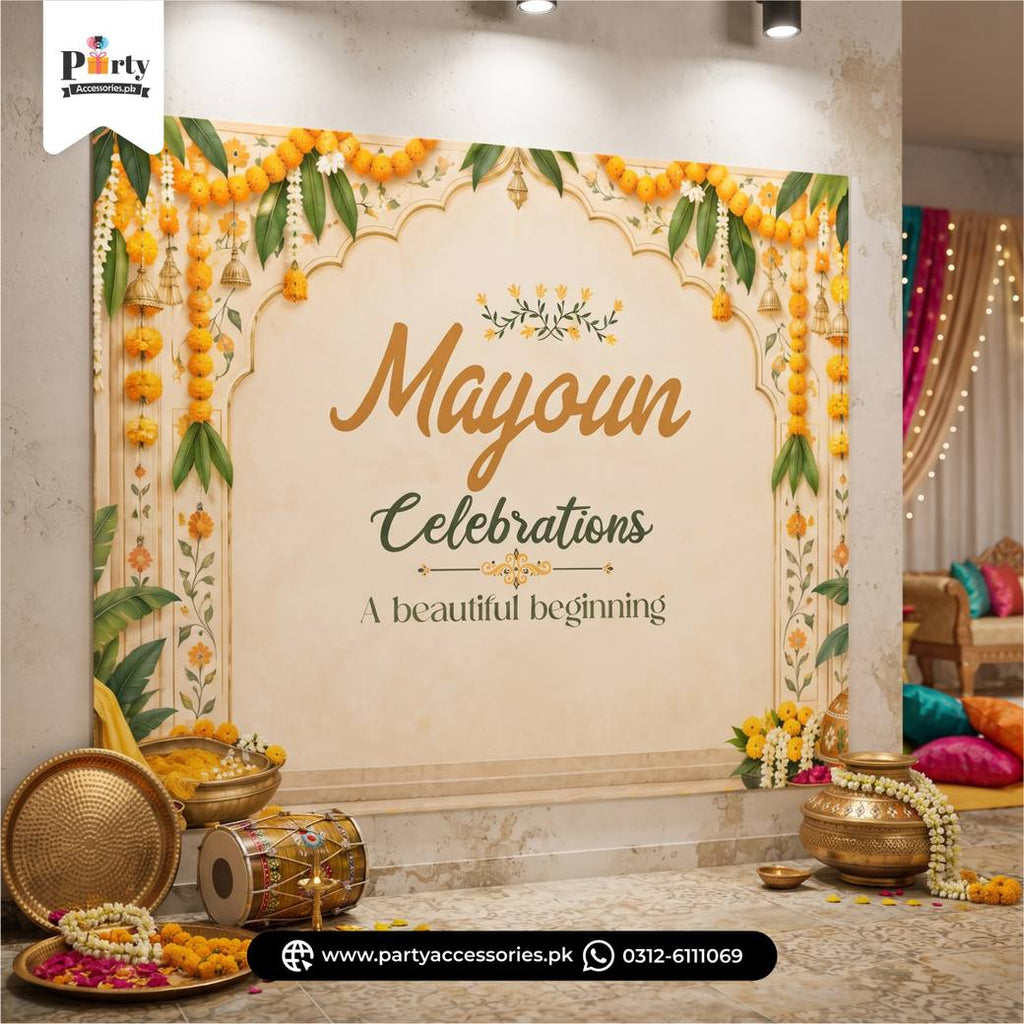 Mayoun Celebration Wall Decoration Backdrop