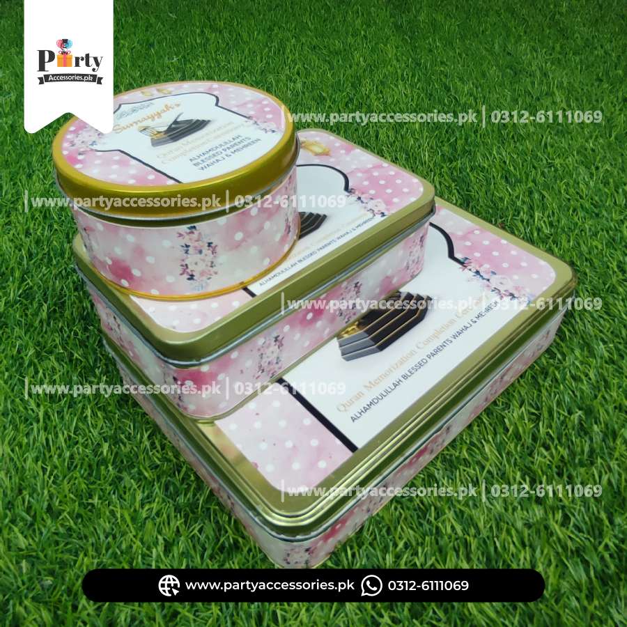 Ameen Mubarak Customize Tin Boxes for Mithai