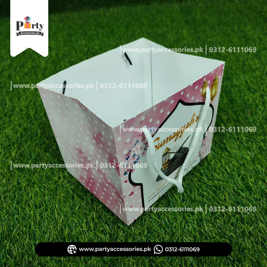 Pink Color Ameen Mubarak Distribution Bags