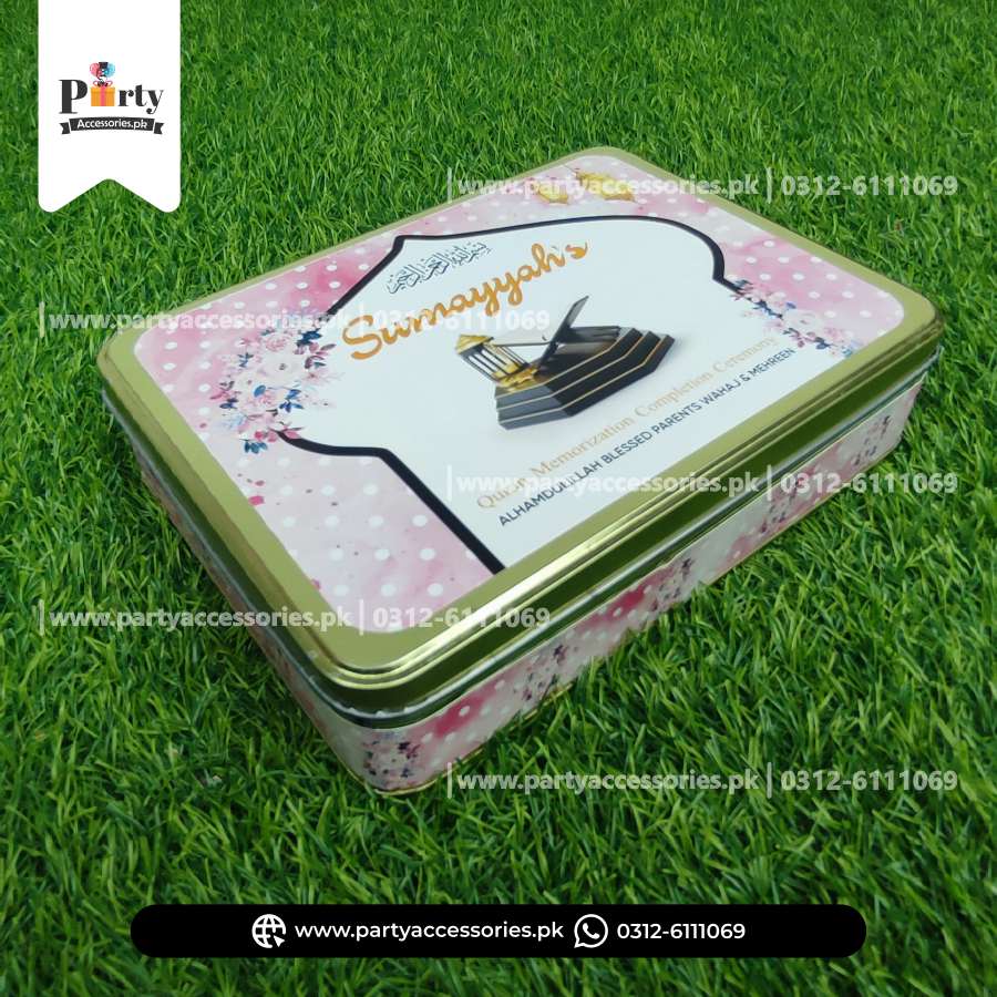 Customized Sweat Boxes for Ameen Mubarak Decoration