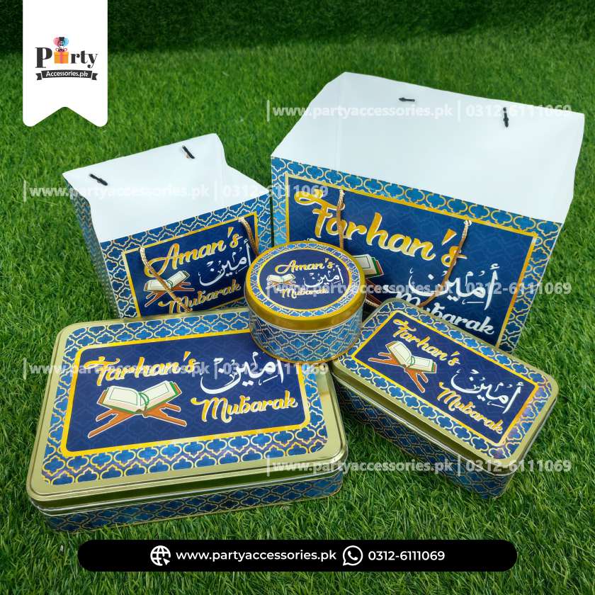 Ameen Mubarak Customized Methai Distribution Boxes and Bags 