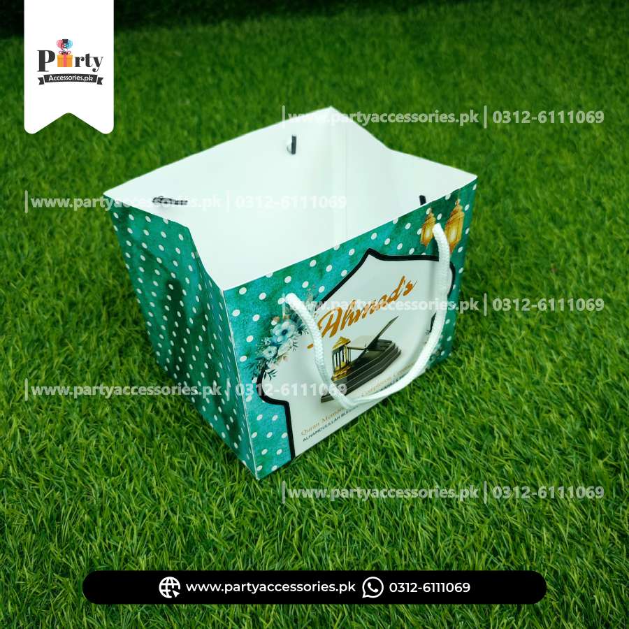 Ameen Mubarak Distribution Bags in Green Color
