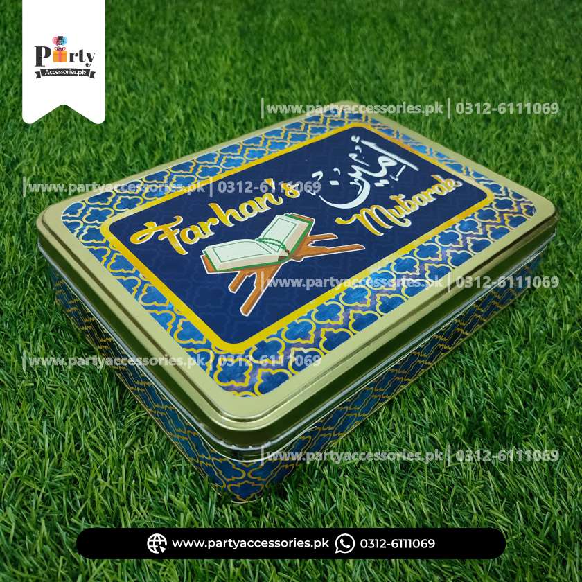 Custoized Sweat Tin Boxes for Ameen Mubarak 