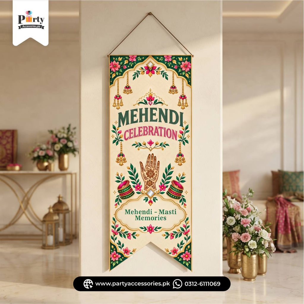 Mehendi Decoration Banner