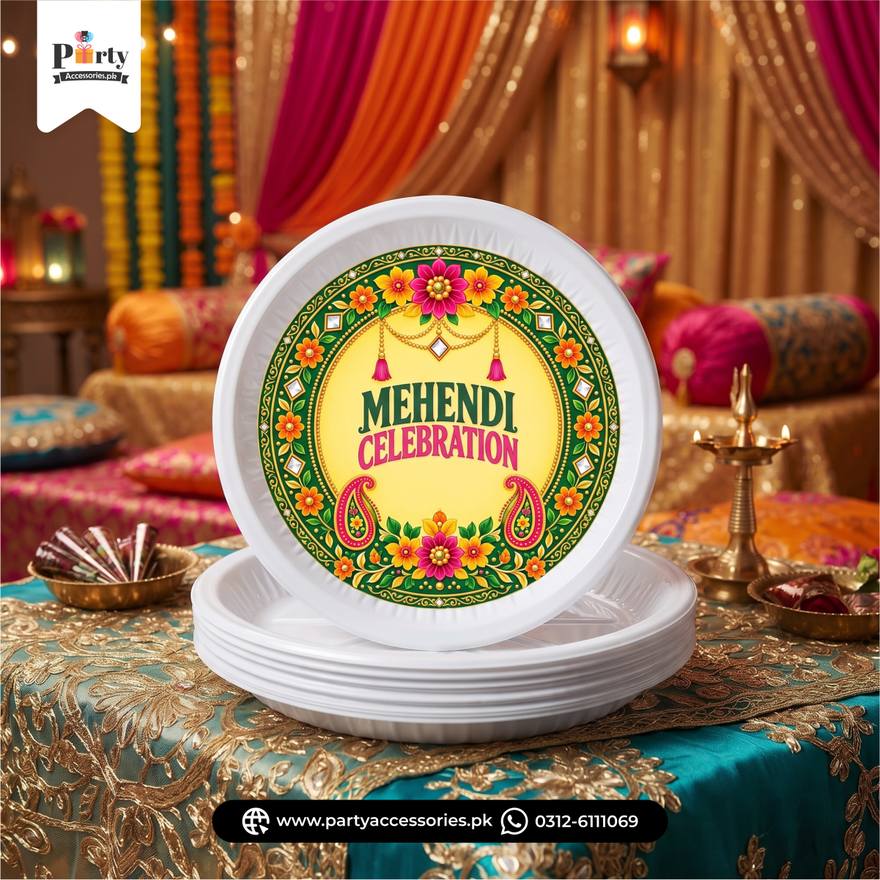 Mehend Celebration Plates