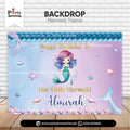 Customized Mermaid Theme Birthday Party Backdrop