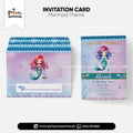 Mermaid Theme Customized Invitation Cards Birthday Party Invitations