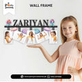 Mermaid Theme Customized Wall Name Frame With 5 Images for Wall Decoration