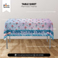 Mermaid Theme Customized Table Cover for Birthday Party Tabke Decoration