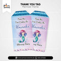 Mermaid Theme Customized Gift / Thank You Tags for Birthday Decoration