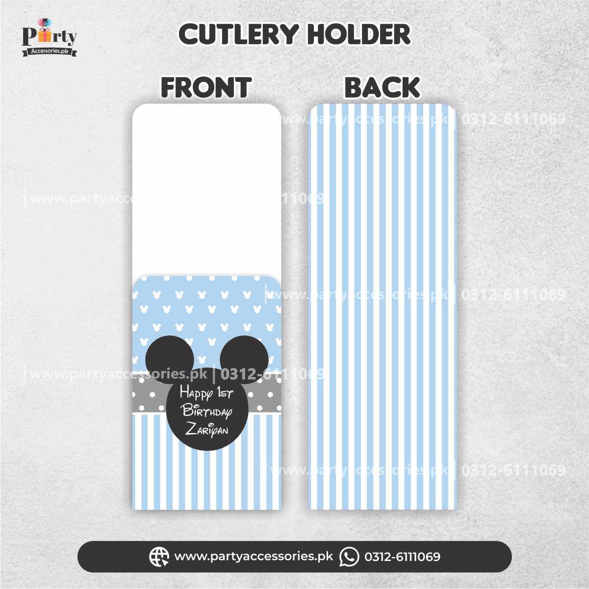Mickey Mouse Theme Disposable Cutlery  for Cutlery Decoration